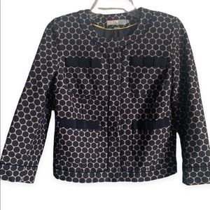 Boden navy dots blazer